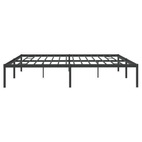 Cadre De Lit Métal Noir 193x203 Cm