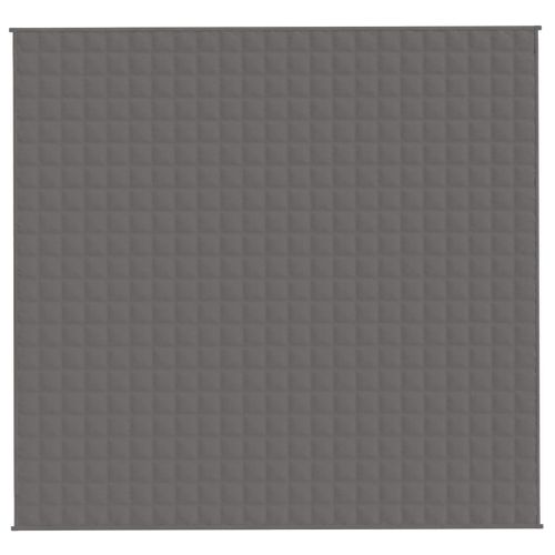 Couverture Lestée 220x240 Cm Gris Tissu 11 Kg