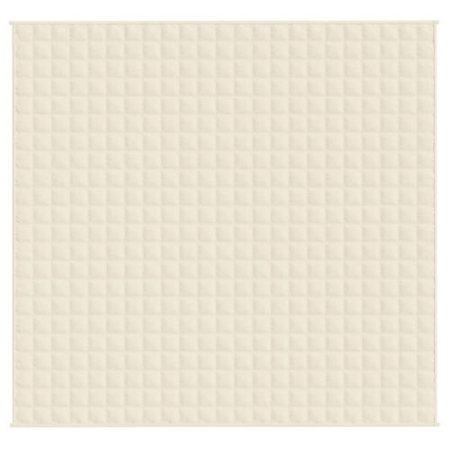 Couverture Lestée Crème Clair 220x240 Cm 11 Kg Tissu