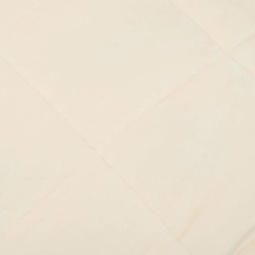 Couverture Lestée Crème Clair 220x240 Cm 15 Kg Tissu