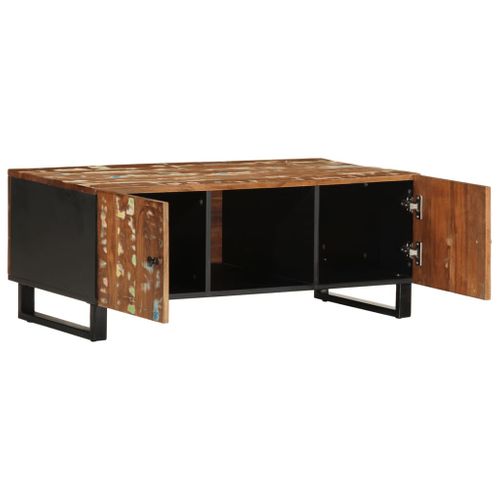 Table Basse 100x54x40 Cm Bois De Récupération Et D'ingénierie