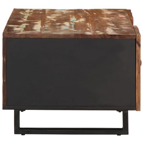 Table Basse 100x54x40 Cm Bois De Récupération Et D'ingénierie