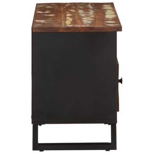 Meuble TV 100x33x46 Cm Bois De Récupération Et D'ingénierie