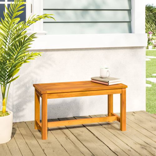 Banc De Jardin 80x35x45 Cm Bois Massif D'acacia