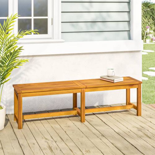 Banc De Jardin 150x35x45 Cm Bois Massif D'acacia