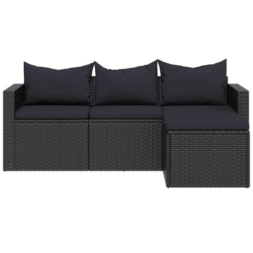 Salon De Jardin Noir Résine Tressée