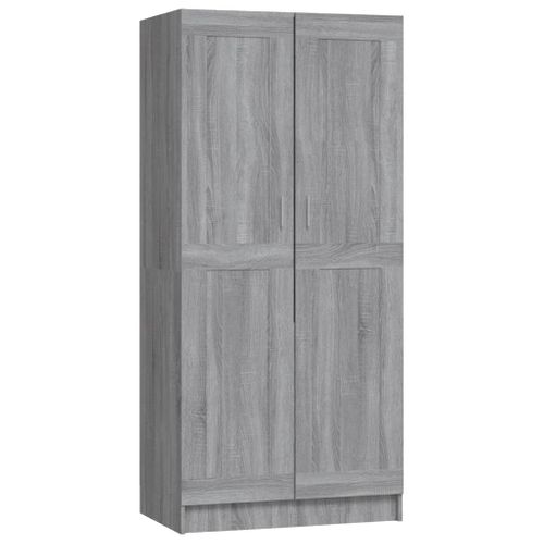 Armoire Sonoma Gris 82,5x51,5x180 Cm Bois Contreplaqué
