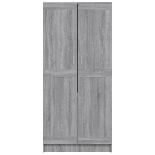 Armoire Sonoma Gris 82,5x51,5x180 Cm Bois Contreplaqué