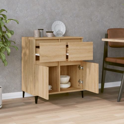 Buffet Chêne Sonoma 60x35x70 Cm Bois Contreplaqué
