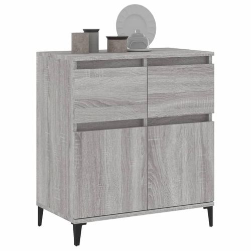 Buffet Sonoma Gris 60x35x70 Cm Bois Contreplaqué