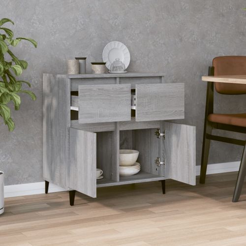 Buffet Sonoma Gris 60x35x70 Cm Bois Contreplaqué