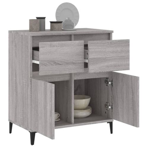Buffet Sonoma Gris 60x35x70 Cm Bois Contreplaqué