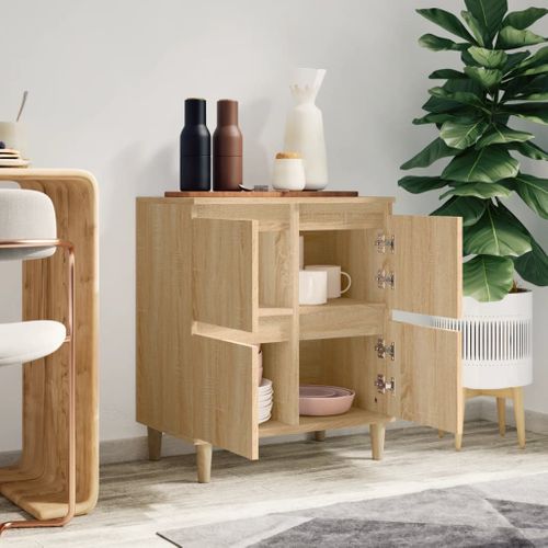 Buffet Chêne Sonoma 60x35x70 Cm Bois Contreplaqué