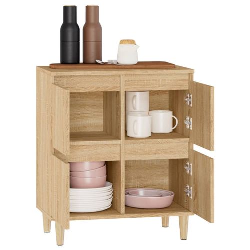 Buffet Chêne Sonoma 60x35x70 Cm Bois Contreplaqué