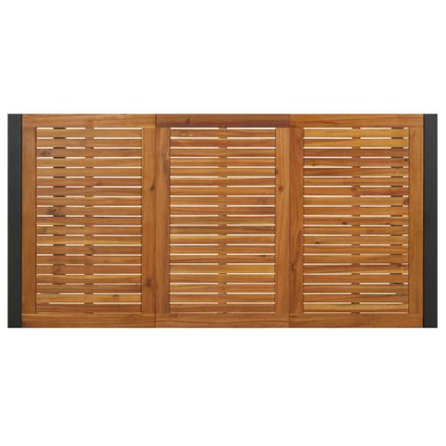 Table De Jardin Et Pieds En Forme De U 180x90x75 Cm Bois Acacia