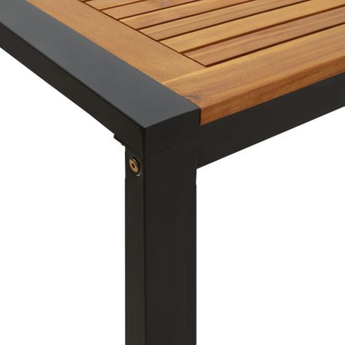 Table De Jardin Et Pieds En Forme De U 180x90x75 Cm Bois Acacia