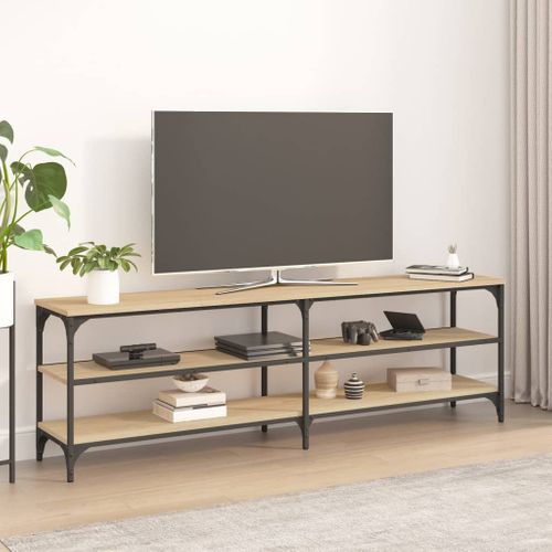 Meuble TV Chêne Sonoma 160x30x50 Cm Bois Contreplaqué