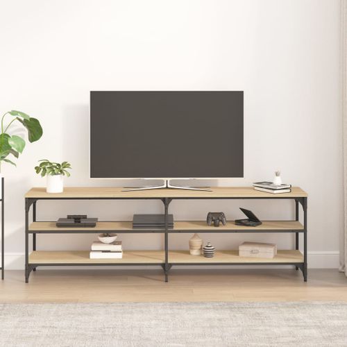 Meuble TV Chêne Sonoma 160x30x50 Cm Bois Contreplaqué