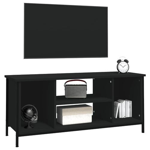 Meuble TV Noir 102x35x45 Cm Bois Contreplaqué