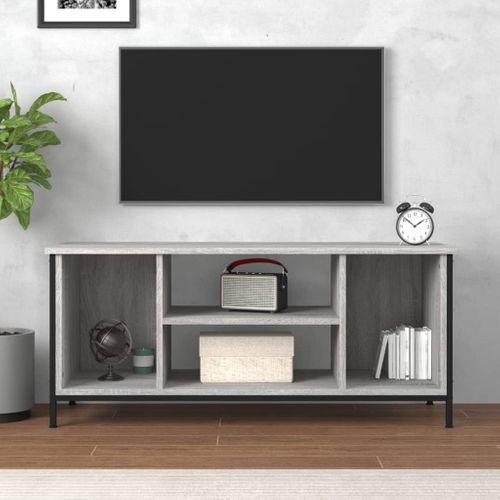 Meuble TV Sonoma Gris 102x35x45 Cm Bois Contreplaqué