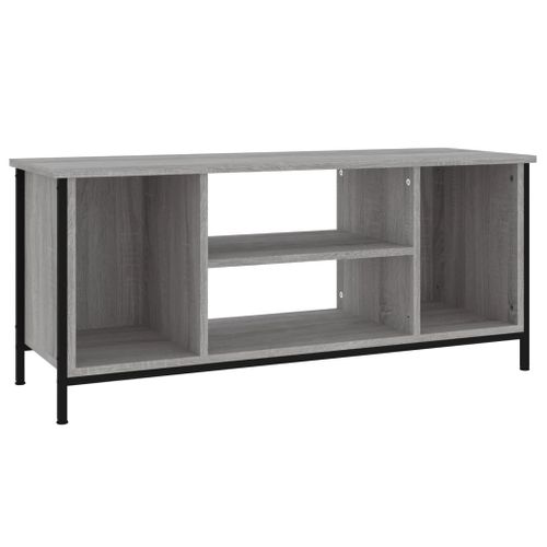 Meuble TV Sonoma Gris 102x35x45 Cm Bois Contreplaqué