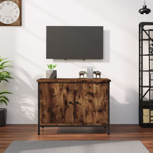 Meuble TV Avec Portes Chêne Sonoma 60x35x45cm Bois Contreplaqué