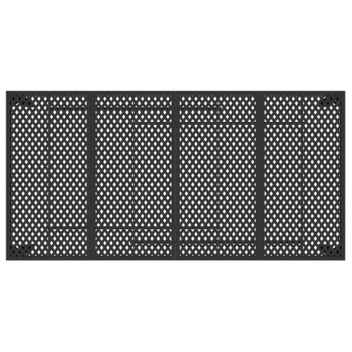 Table De Jardin Anthracite 200x100x72 Cm Acier
