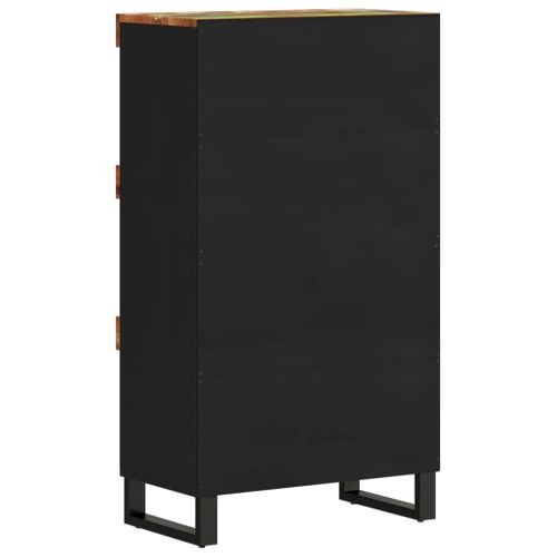 Armoire Latérale 60x33x107 Cm Bois Massif De Récupération