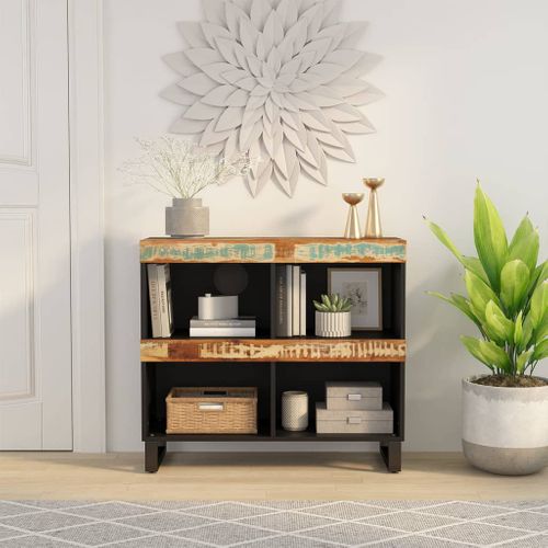 Armoire Latérale 85x33x75 Cm Bois Massif De Récupération