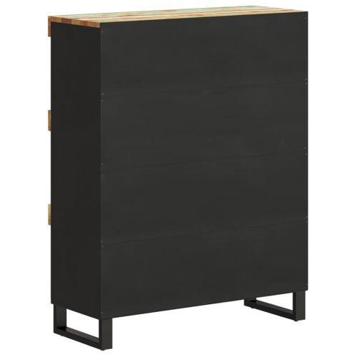Armoire Latérale 85x33x107 Cm Bois Massif De Récupération