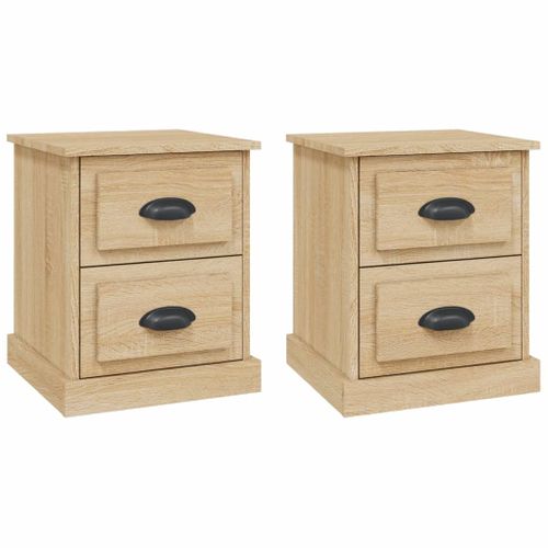 Tables De Chevet 2pcs Chêne Sonoma 39x39x47,5cm Bois Ingénierie