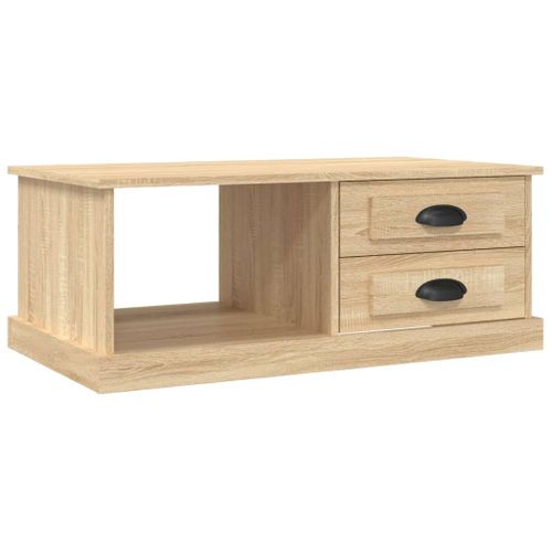 Table Basse Chêne Sonoma 90x50x35 Cm Bois Contreplaqué