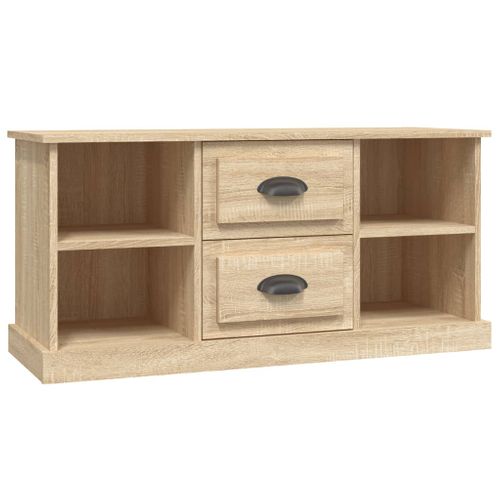 Meuble TV Chêne Sonoma 99,5x35,5x48 Cm Bois Contreplaqué