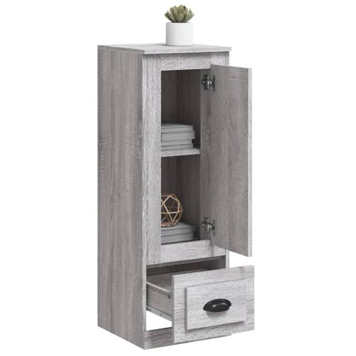 Buffet Haut Sonoma Gris 36x35,5x103,5 Cm Bois Contreplaqué