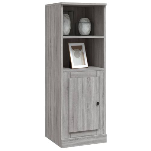 Buffet Haut Sonoma Gris 36x35,5x103,5 Cm Bois Contreplaqué