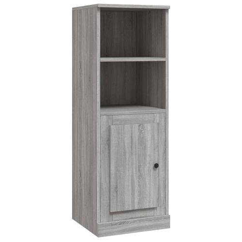 Buffet Haut Sonoma Gris 36x35,5x103,5 Cm Bois Contreplaqué