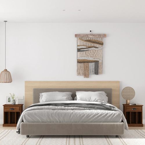 Tables De Chevet 2 Pièces Chêne Marron 43x36x50 Cm