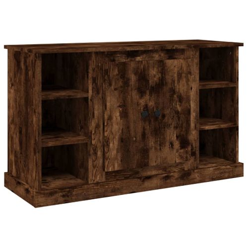 Buffet Chêne Fumé 100x35,5x60 Cm Bois Contreplaqué