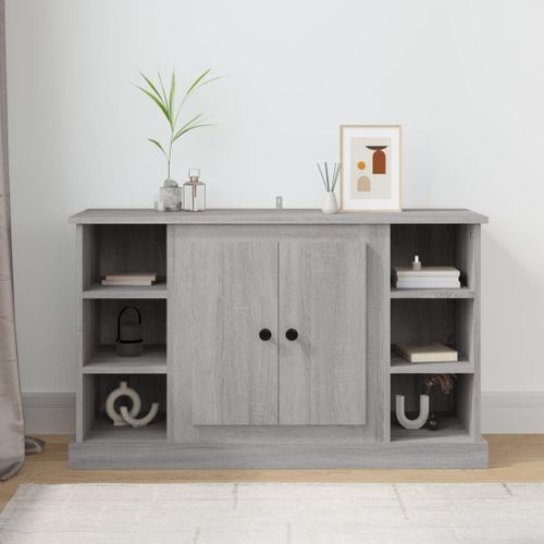 Buffet Sonoma Gris 100x35,5x60 Cm Bois Contreplaqué