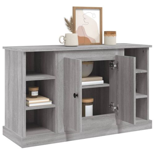Buffet Sonoma Gris 100x35,5x60 Cm Bois Contreplaqué