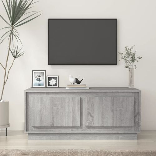 Table Basse Sonoma Gris 102x50x44 Cm Bois Contreplaqué