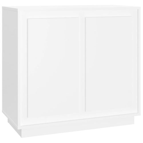 Buffet Blanc 80x34x75 Cm Bois Contreplaqué