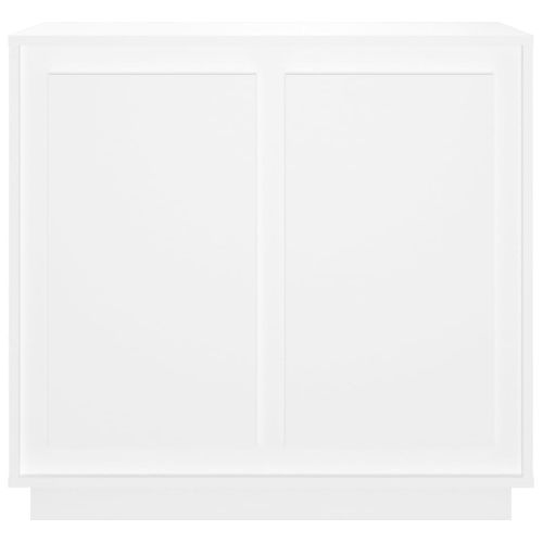 Buffet Blanc 80x34x75 Cm Bois Contreplaqué