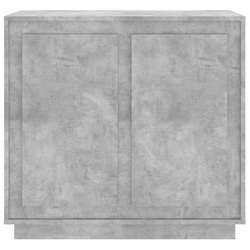Buffet Gris Béton 80x34x75 Cm Bois Contreplaqué