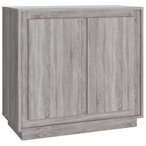 Buffet Sonoma Gris 80x34x75 Cm Bois Contreplaqué