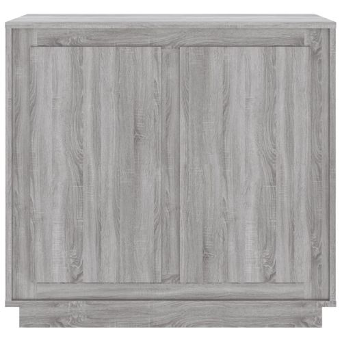 Buffet Sonoma Gris 80x34x75 Cm Bois Contreplaqué