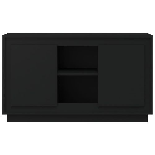 Buffet Noir 102x35x60 Cm Bois Contreplaqué