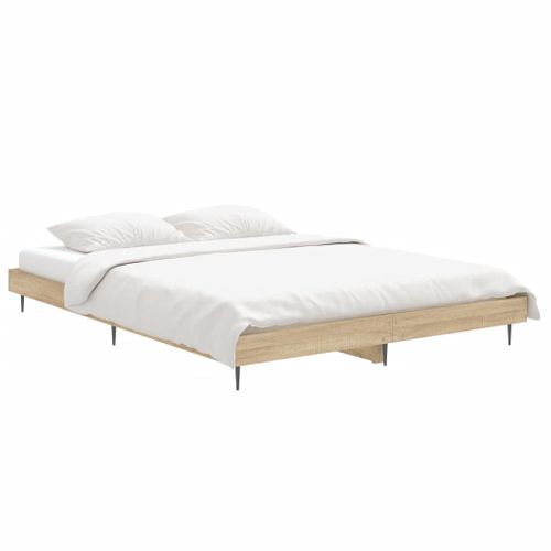 Cadre De Lit Sans Matelas Chêne Sonoma 140x190 Cm