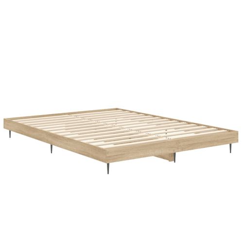 Cadre De Lit Sans Matelas Chêne Sonoma 140x190 Cm