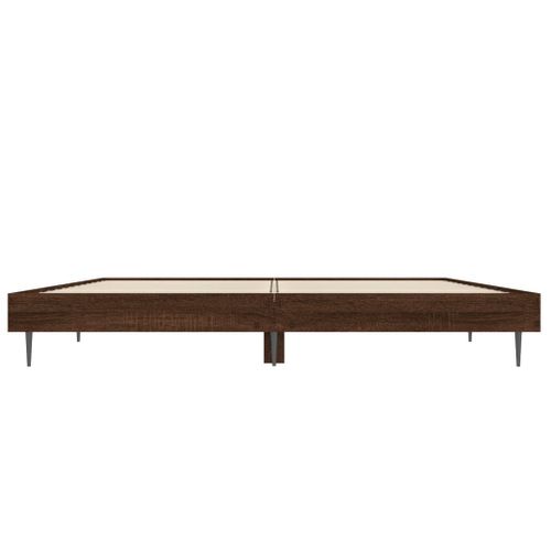 Cadre De Lit Sans Matelas Chêne Marron 140x190 Cm